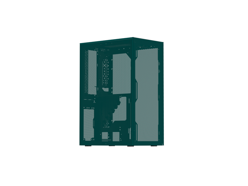 Ssupd Meshroom S V2 Mini-ITX Case - Full Mesh - Charcoal Black - PCIE 4.0 - Gehäuse - Blau