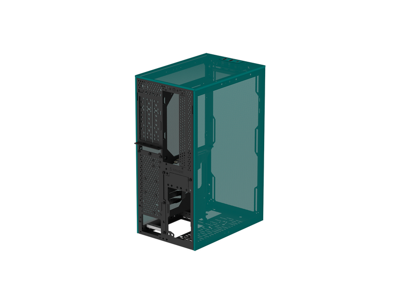 Ssupd Meshroom S V2 Mini-ITX Case - Full Mesh - Charcoal Black - PCIE 4.0 - Gehäuse - Blau