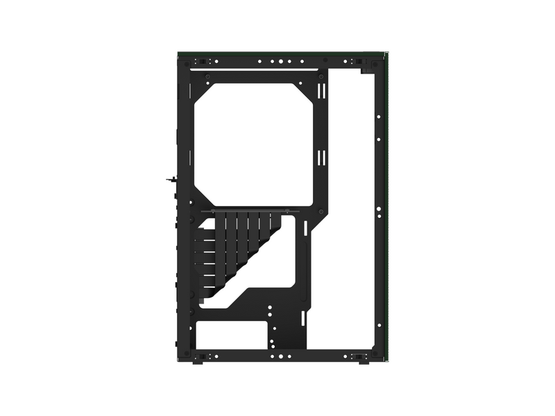 Ssupd Meshroom S V2 Mini-ITX Case - Full Mesh - Charcoal Black - PCIE 4.0 - Gehäuse - Grün