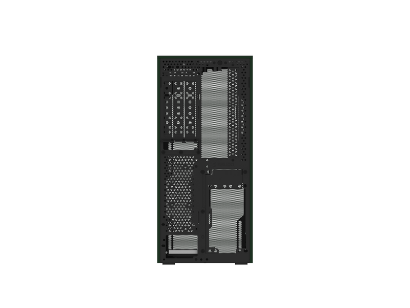 Ssupd Meshroom S V2 Mini-ITX Case - Full Mesh - Charcoal Black - PCIE 4.0 - Gehäuse - Grün