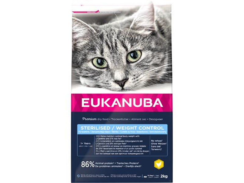 Eukanuba Sterilised/Weight Control 1+ Adult 2kg
