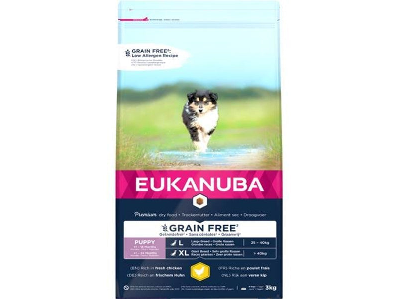 Eukanuba Puppy & Junior Large Grainfree Chicken 3KG