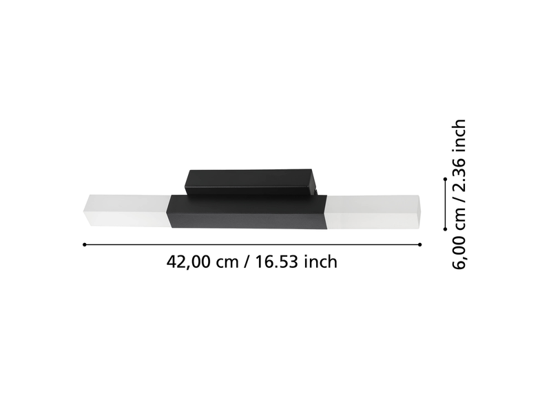 EGLO ALCUDIA mirror lamp black