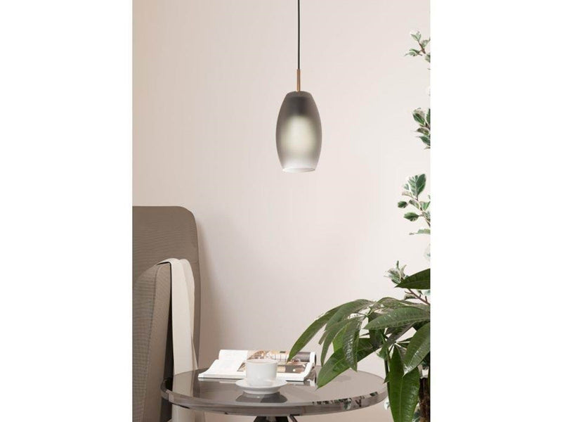 EGLO ALOBRASE pendant lamp Ø120 mm matt grey