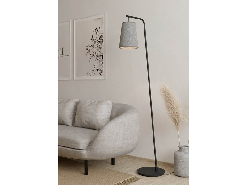 EGLO ALSAGER floor lamp black/grey