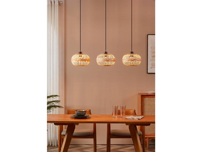 EGLO AMSFIELD 1 long table pendant natural