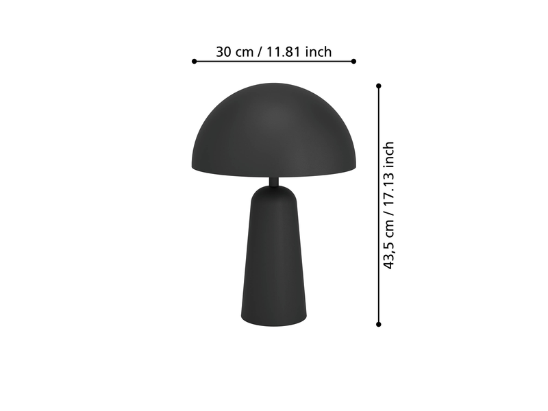 EGLO ARANZOLA table lamp black