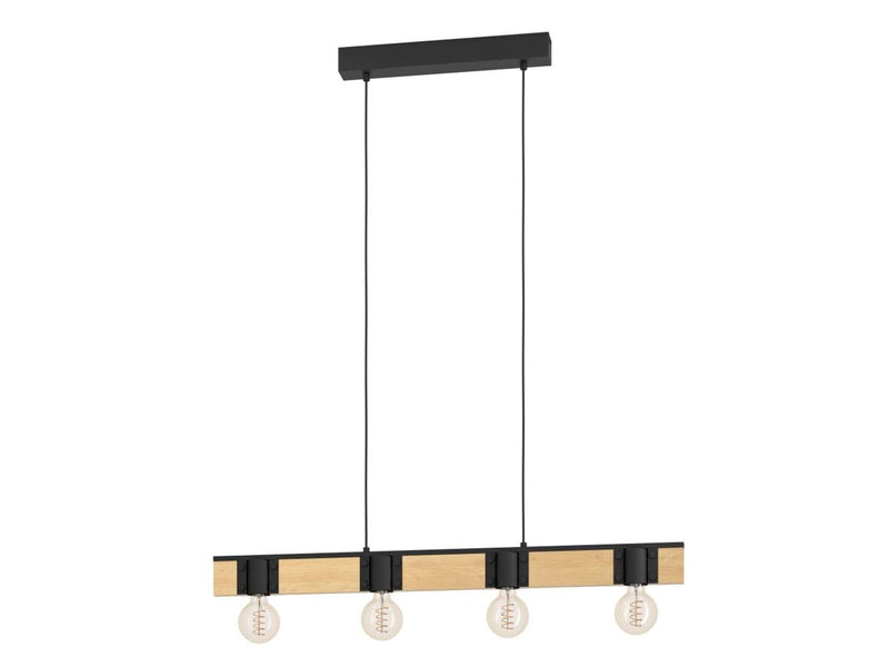 EGLO BAILRIGG long table pendant black/brown