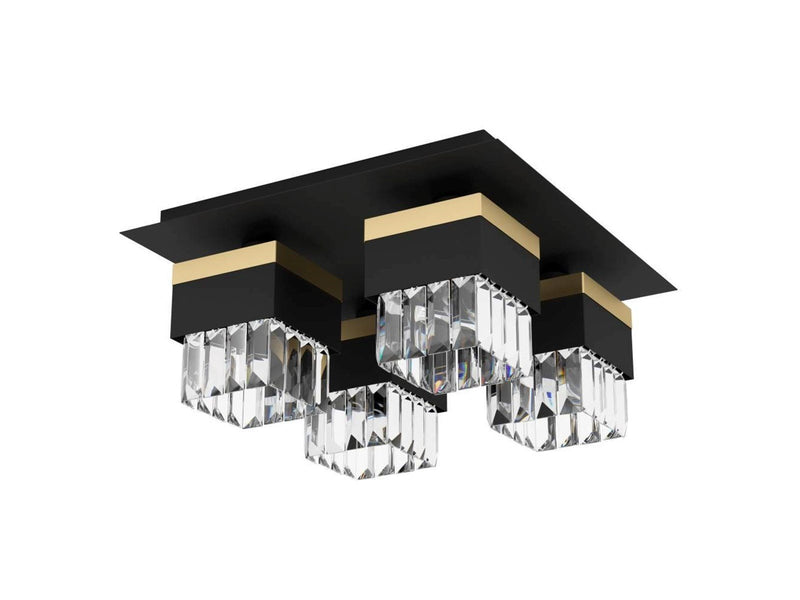 EGLO Barrancas schwarz, gold