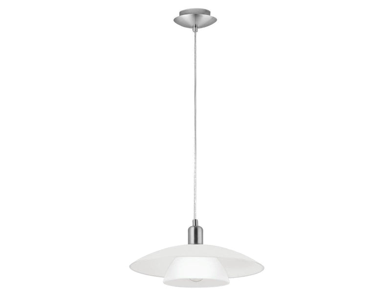 EGLO BRENDA pendant lamp Ø395 mm white/brushed steel