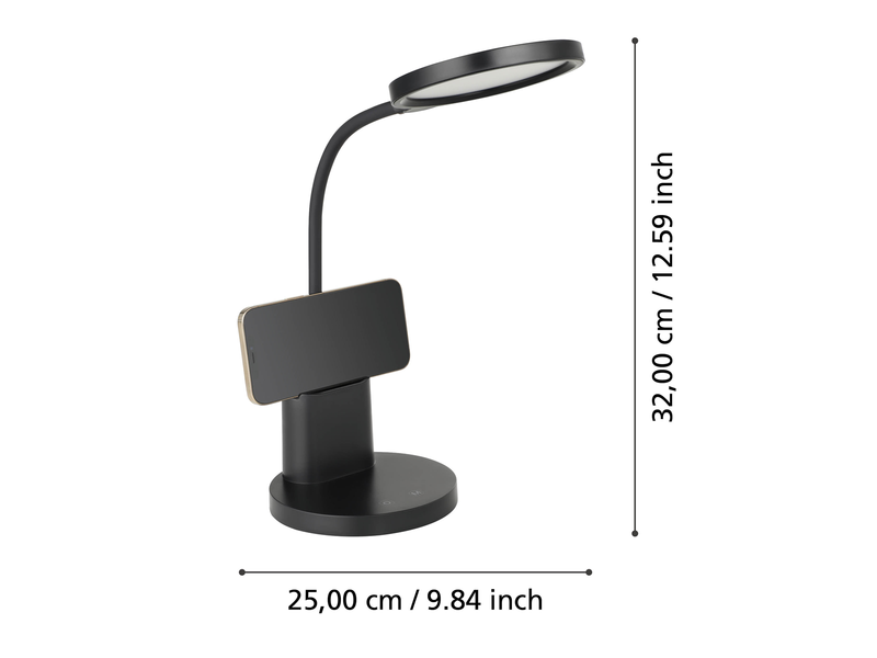 EGLO BROLINI table lamp black