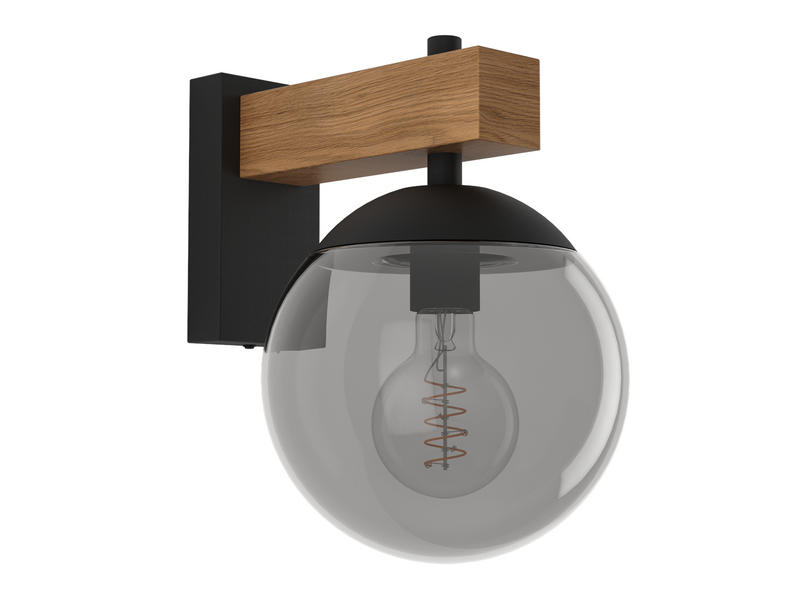 EGLO BUFALATA wall lamp black/brown