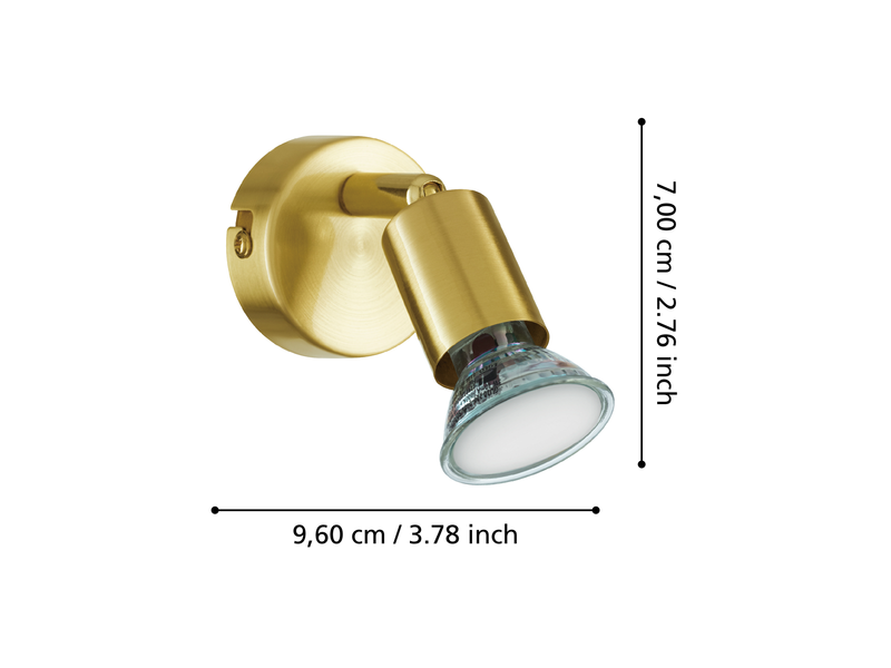 EGLO Buzz-Led messing-gebürstet