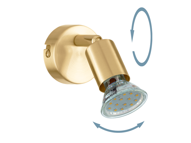 EGLO Buzz-Led messing-gebürstet