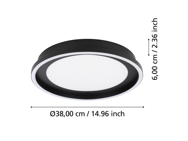 EGLO CALAGRANO ceiling lamp black