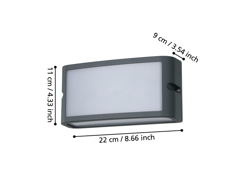 EGLO CAMARDA outdoor wall lamp anthracite