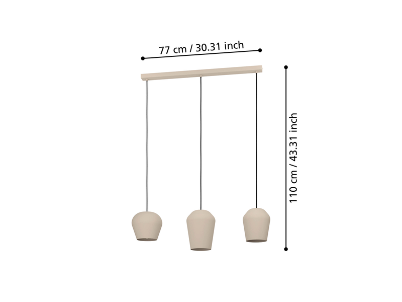 EGLO CAMPILO pendant light beige