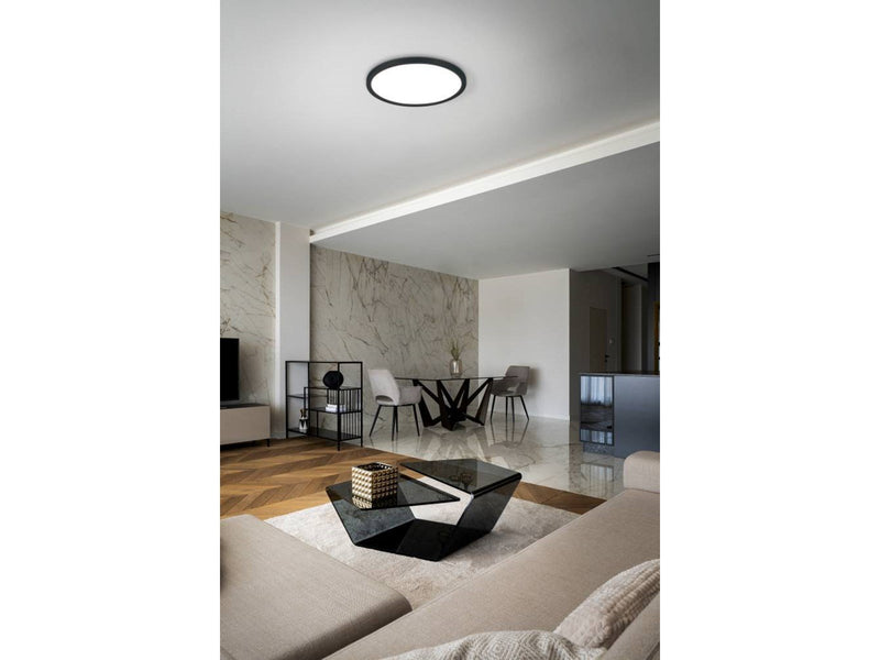 EGLO CAMPASPERO ceiling lamp with remote control Ø295 mm black