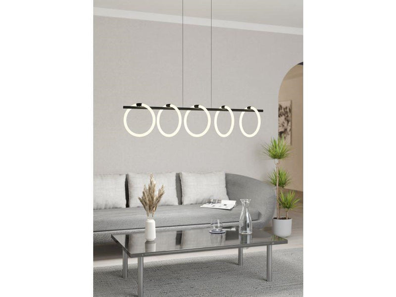 EGLO CARANACOA LANGBORD 5L SORT/HVID