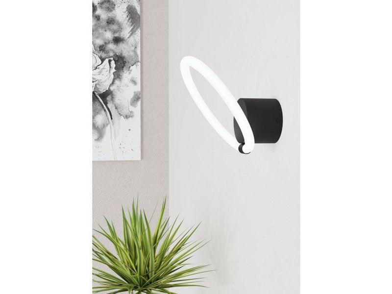 EGLO CARANACOA VÆG 11.5W 1500LM 3000K SORT/HVID