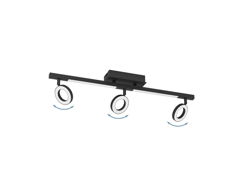 EGLO CARDILLIO spot rail 3L black