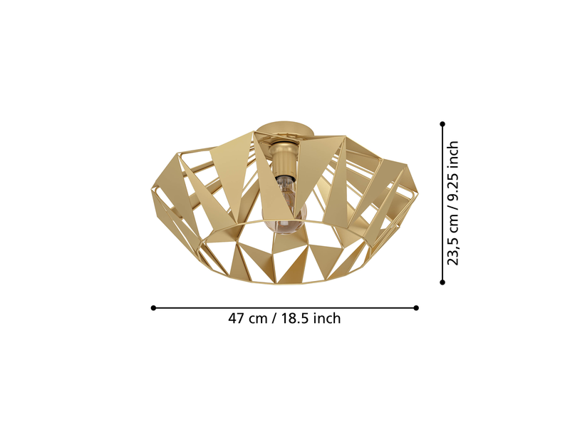 EGLO CARLTON ceiling lamp gold