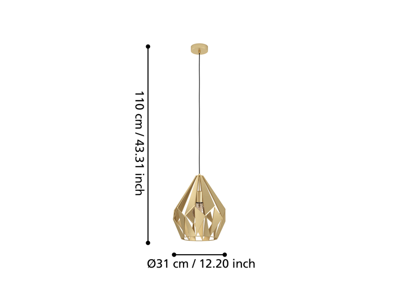 EGLO Carlton goldfarben