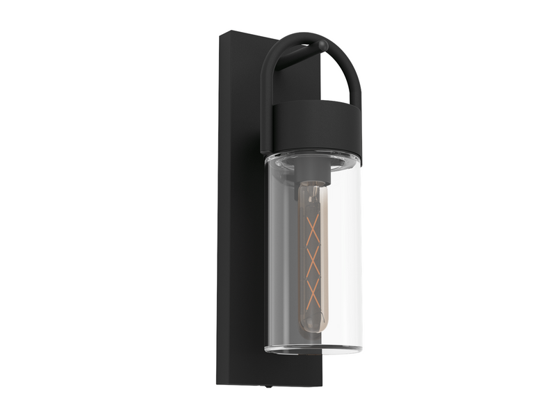 EGLO CARRARO outdoor wall lamp black