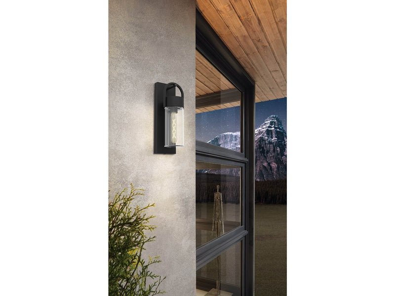 EGLO CARRARO outdoor wall lamp black