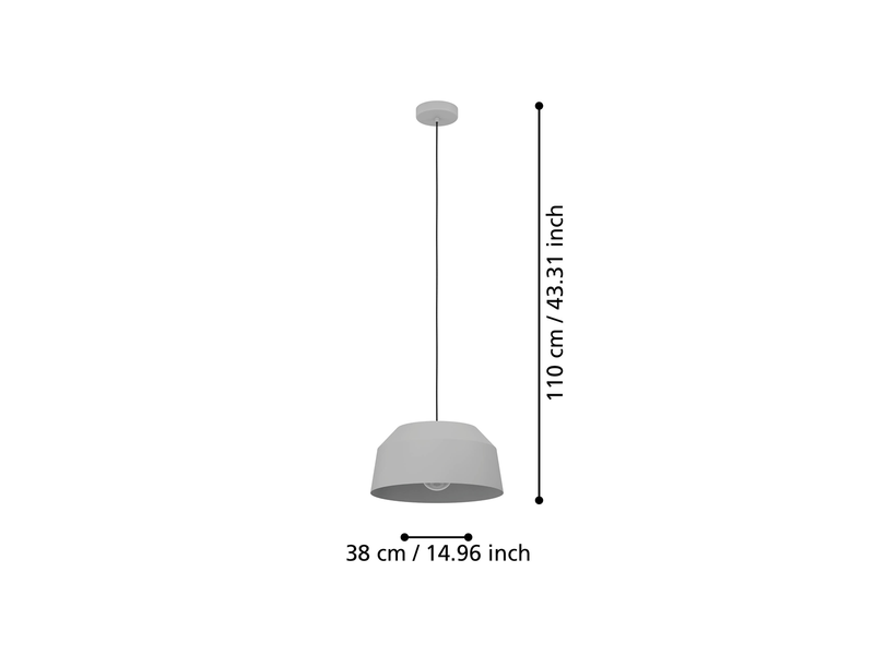 EGLO CONTRISA pendant light grey
