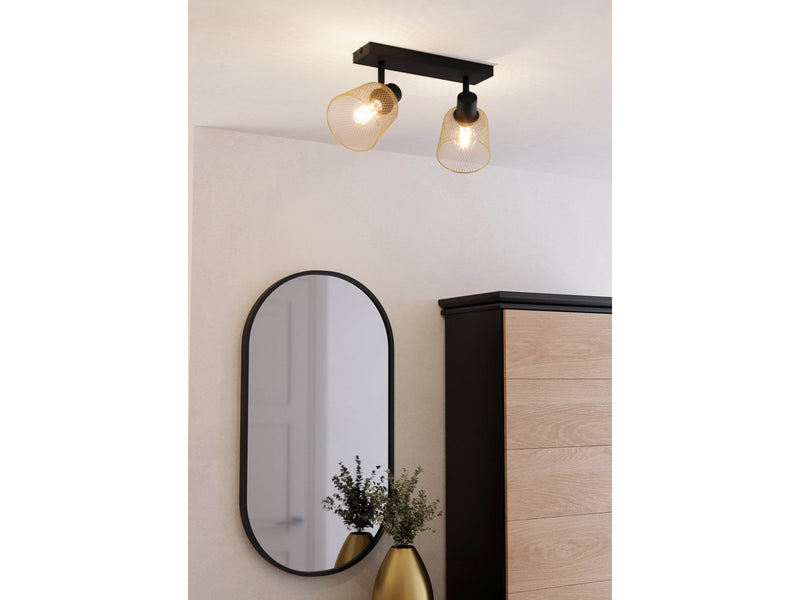 EGLO COSLADA spot rail 2L black/brass