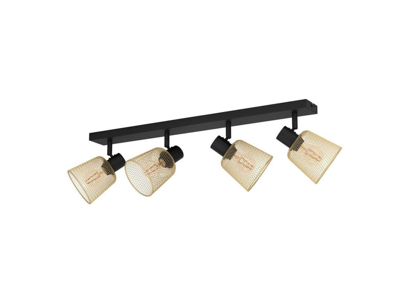 EGLO COSLADA spot rail 4L black/brass