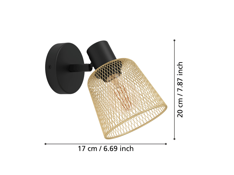 EGLO COSLADA spot black/brass