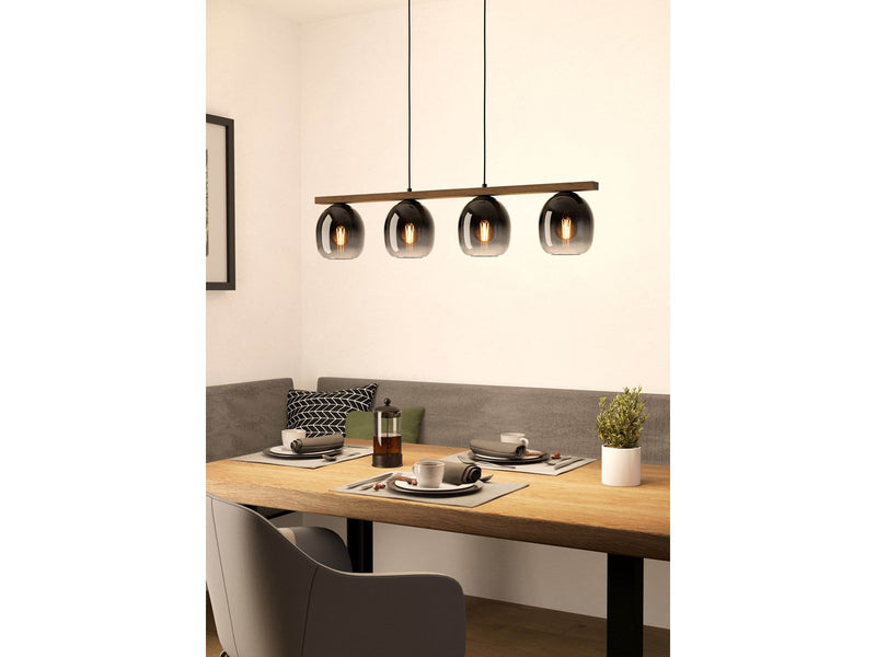 EGLO FILAGO long table pendant black/brown