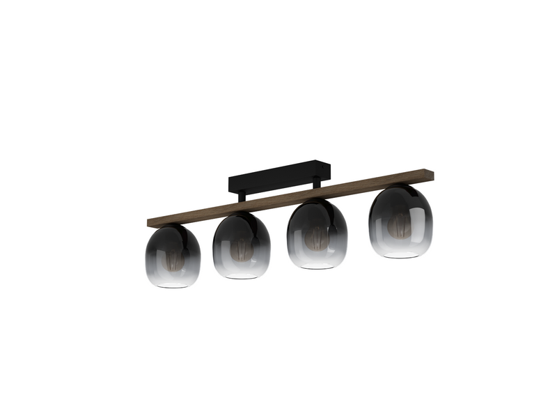 EGLO FILAGO ceiling lamp 4L black/brown