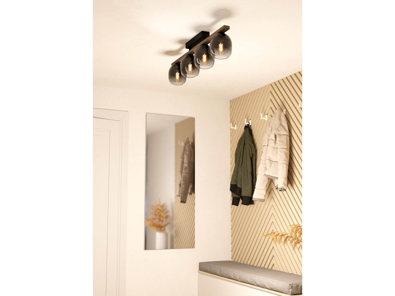 EGLO FILAGO ceiling lamp 4L black/brown