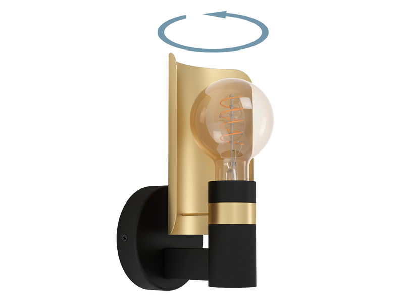 EGLO Hayes schwarz, gold