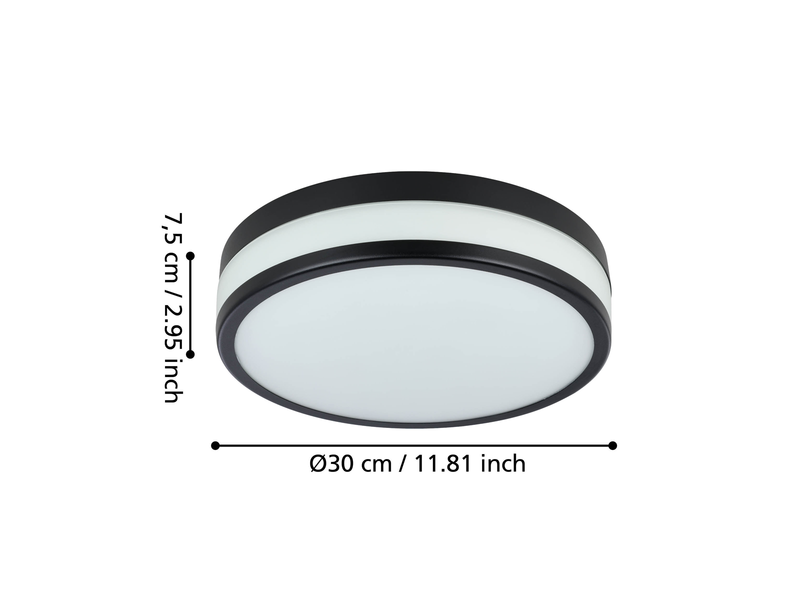 EGLO Led Palermo schwarz