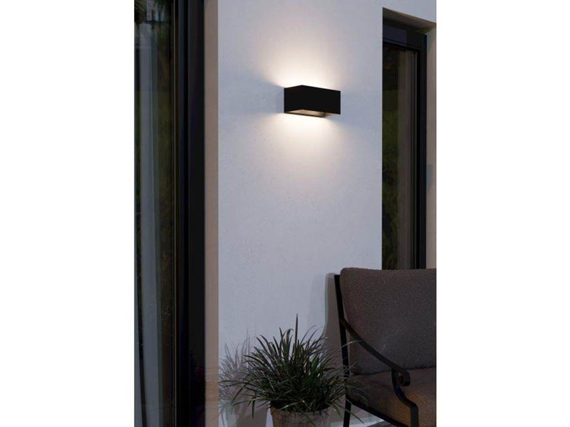 EGLO LESMO UDENDØRS VÆG 4X2.2W 920LM 3000K IP44 SORT/KL