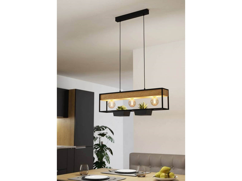 EGLO Libertad 1 schwarz, braun