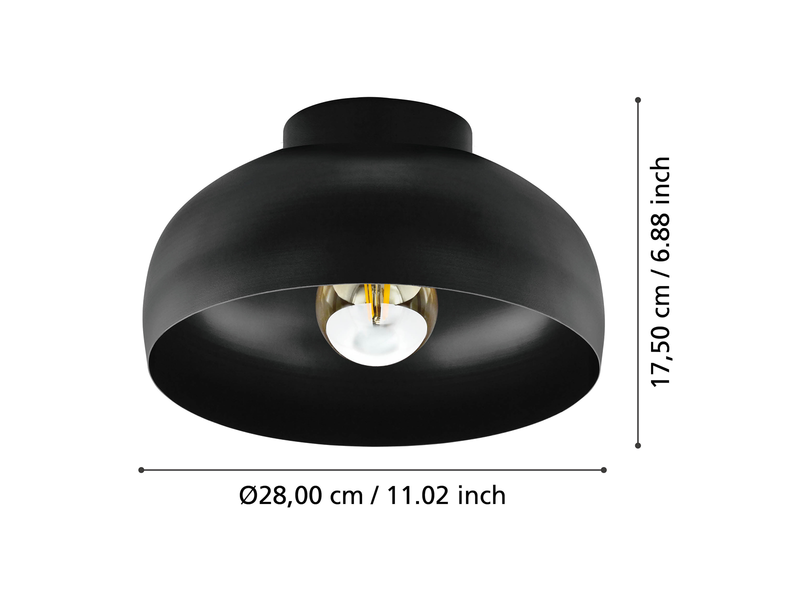 EGLO Mogano 2 schwarz