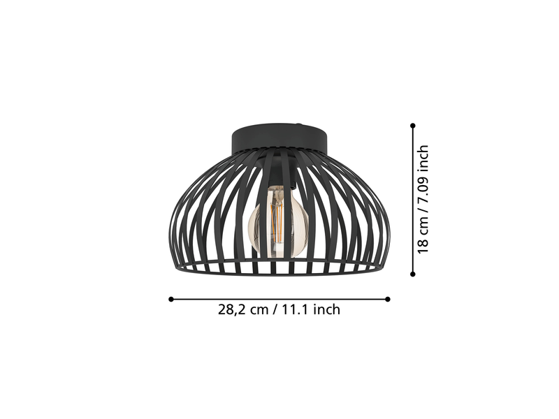 EGLO Mogano 3 schwarz