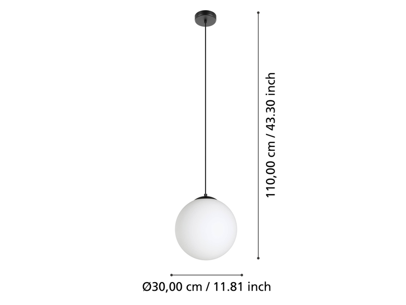 EGLO Rondo 3 schwarz