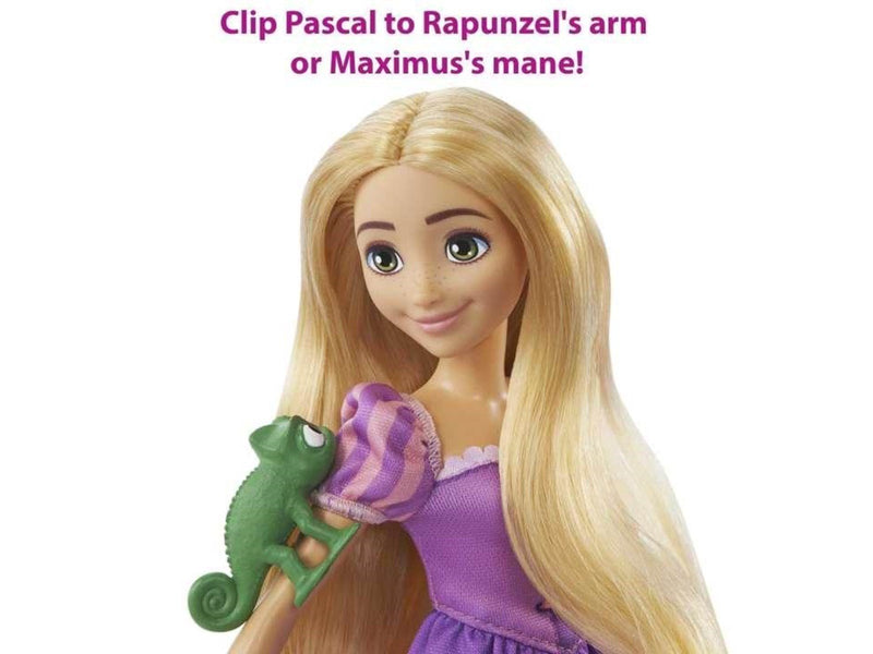 Disney Princess Rapunzel Doll And Maximus Horse Set With Accessories Saddle With Doll Clip