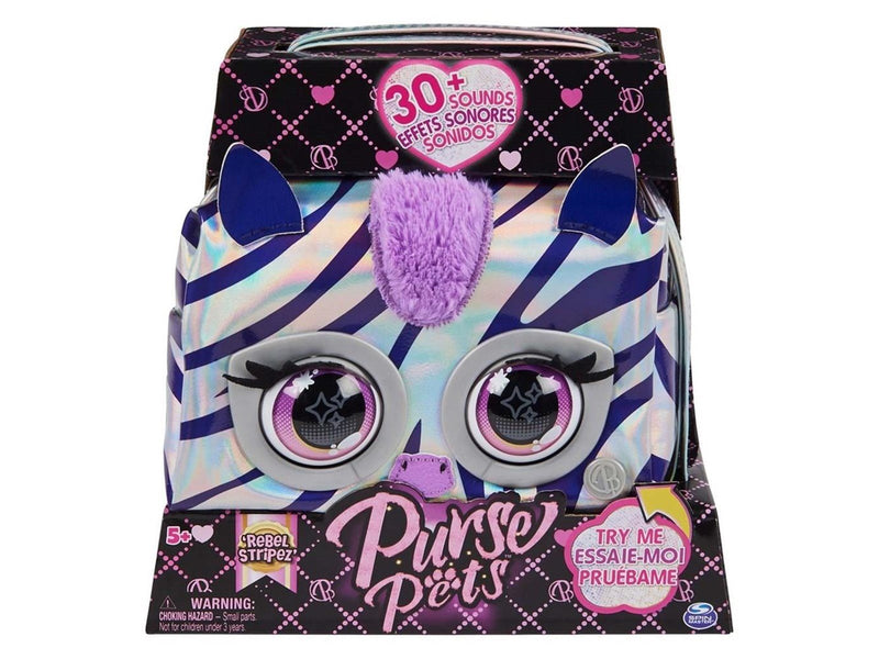 Purse Pets Metallic Magic - Zebra