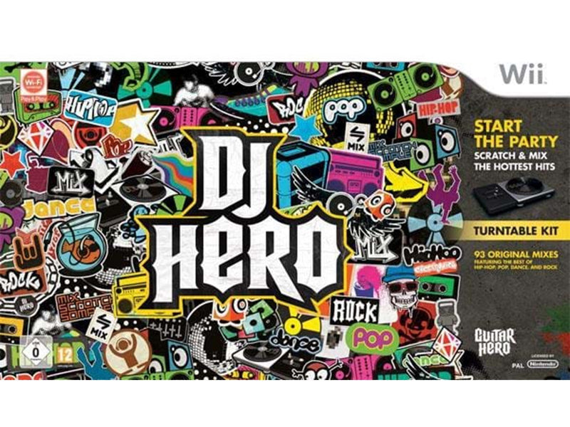 DJ Hero With Turn table Kit - Nintendo Wii - Musik - PEGI 12