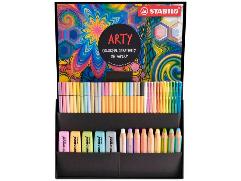 STABILO  ARTY Creative Set including an assortment of 50 different pens