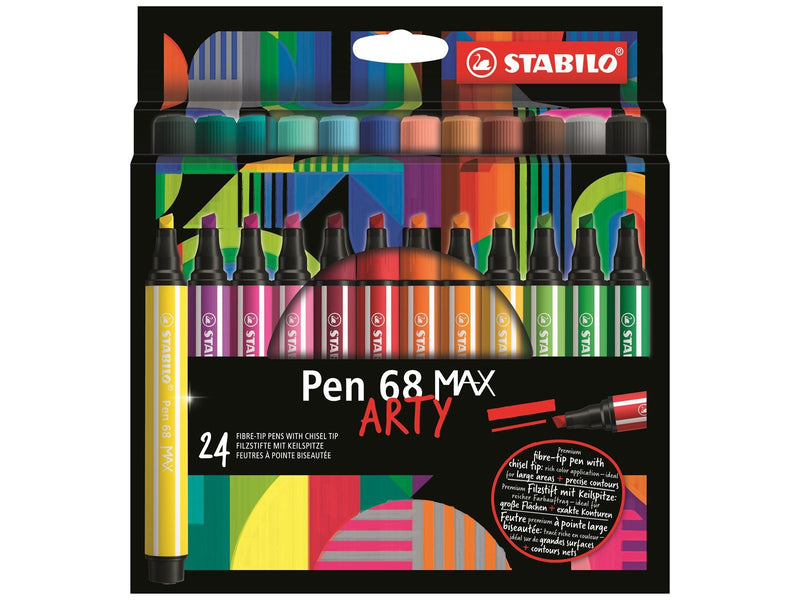 STABILO  Pen 68 Max Arty wallet of 24 pens