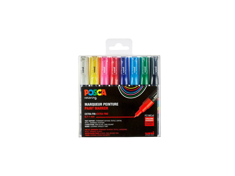 POSCA  marker sæt PC-1M 8 ass. std. colors