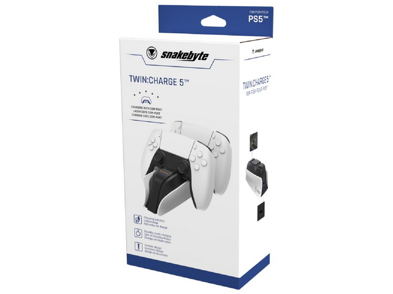 Snakebyte TWIN:CHARGE 5 (WHITE) - Wired - Sony PlayStation 5